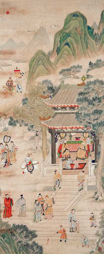 佚名 群仙祝寿 立轴